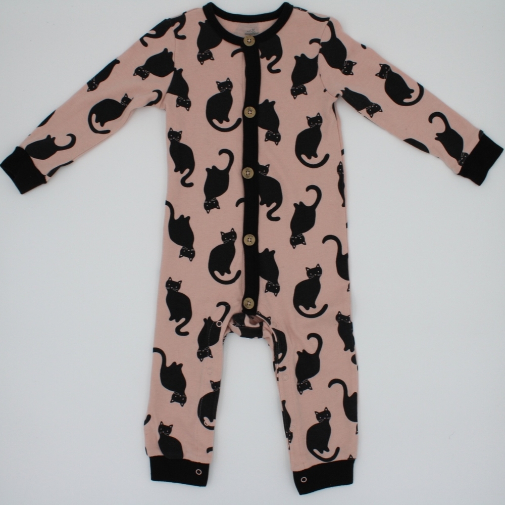Celebrate Halloween Girls Romper & Cat Hat – Size 18M